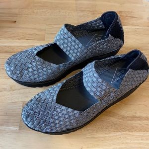 St. John’s Bay Silver Elastic Platform Shoes